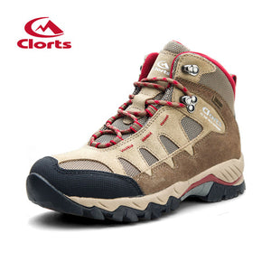Clorts Women Hiking Boots Waterproof Trekking Shoes Suede Outdoor Shoes Woman Mountain Shoes HKM-823B/E/F