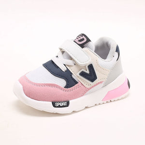 Kids Shoes for Baby Boys Girls Children's Casual Sneakers Air Mesh Breathable Soft Running Sports Shoes Pink Gray