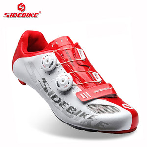 sidebike carbon road bike shoes lock cycling shoes men racing road bike trek bicycle sneakers professional athletic breathable