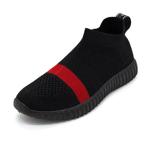 Summer Athletic Sneakers For Women Breathable Mesh Sport Shoes Girls Outdoor Super Light Running Shoes White Black Red Sock Shoe