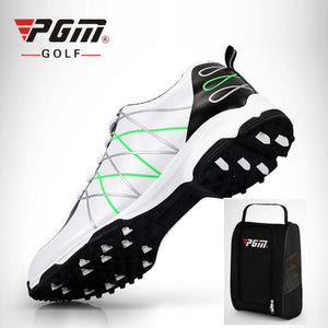 PGM Men's Anti-skid Shoe spike 3D breathable groove Patent Golf Shoes Men Ultralight Waterproof Golf Sneakers With shoes bags