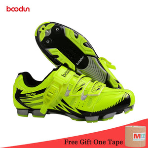 BOODUN New Breathable Professional Self-locking Cycling Shoes MTB Bicycle Shoes Non-slip Bike Shoes Sapatos de ciclismo EU35-46