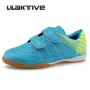 Professional kids soccer  shoes boys Indoor breathable sneakers boys Hook & Loop football shoes children athletics shoes