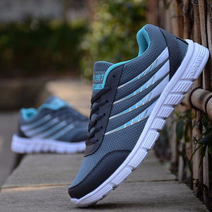 Comemore New Hot Lace-Up Sport Shoes Men's Super Light Sneakers Outdoor Athletic Men LightWeight Air Mesh Breathable Sneakers