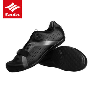 SANTIC Cycling Bike Bicycle Shoes Sneaker Breathable Outdoor Sport Professional Road Bicycle Shoes Non-Slip No-Lock Equipment